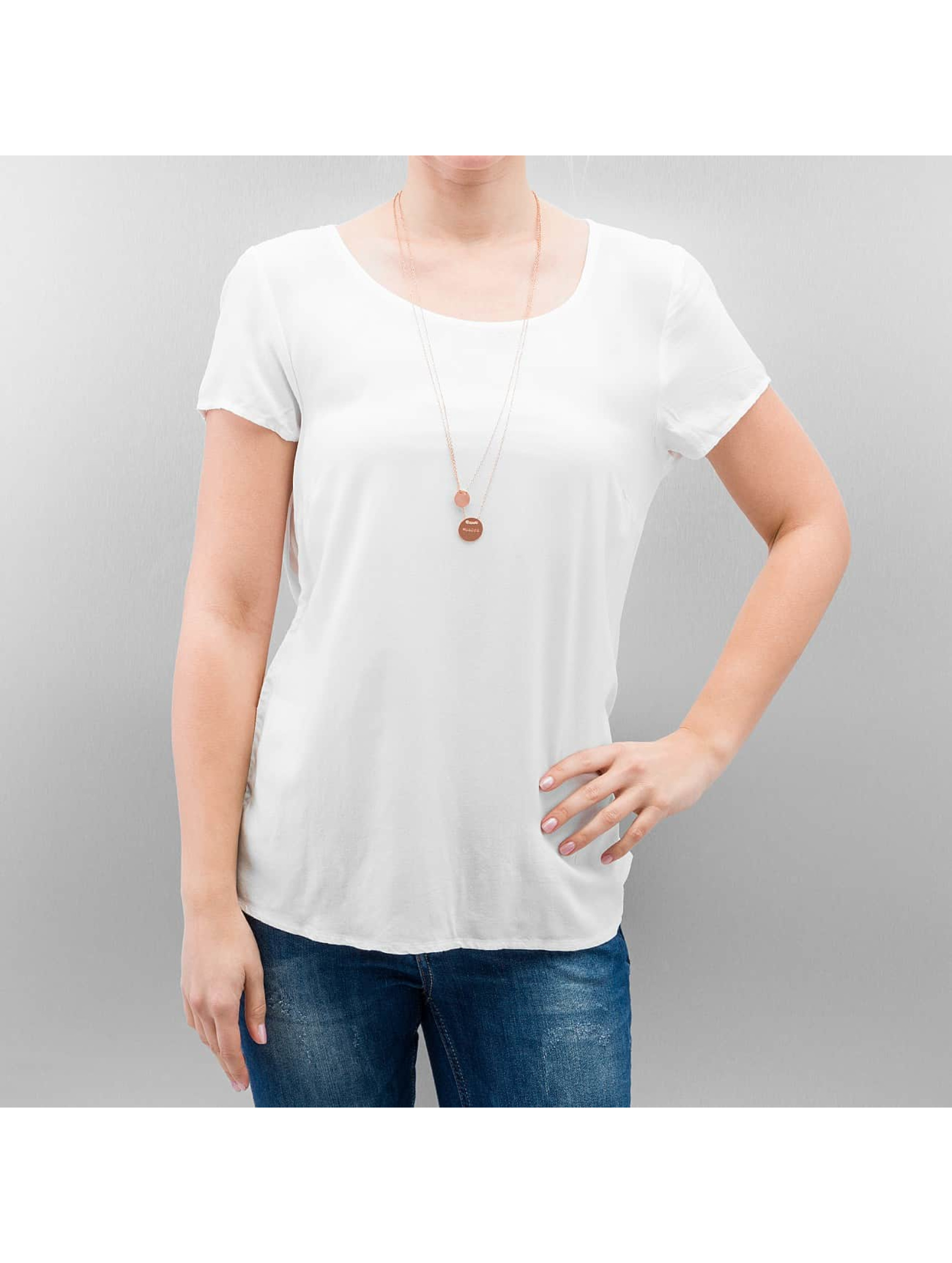 Only Haut / T-Shirt Geggo Basic en blanc