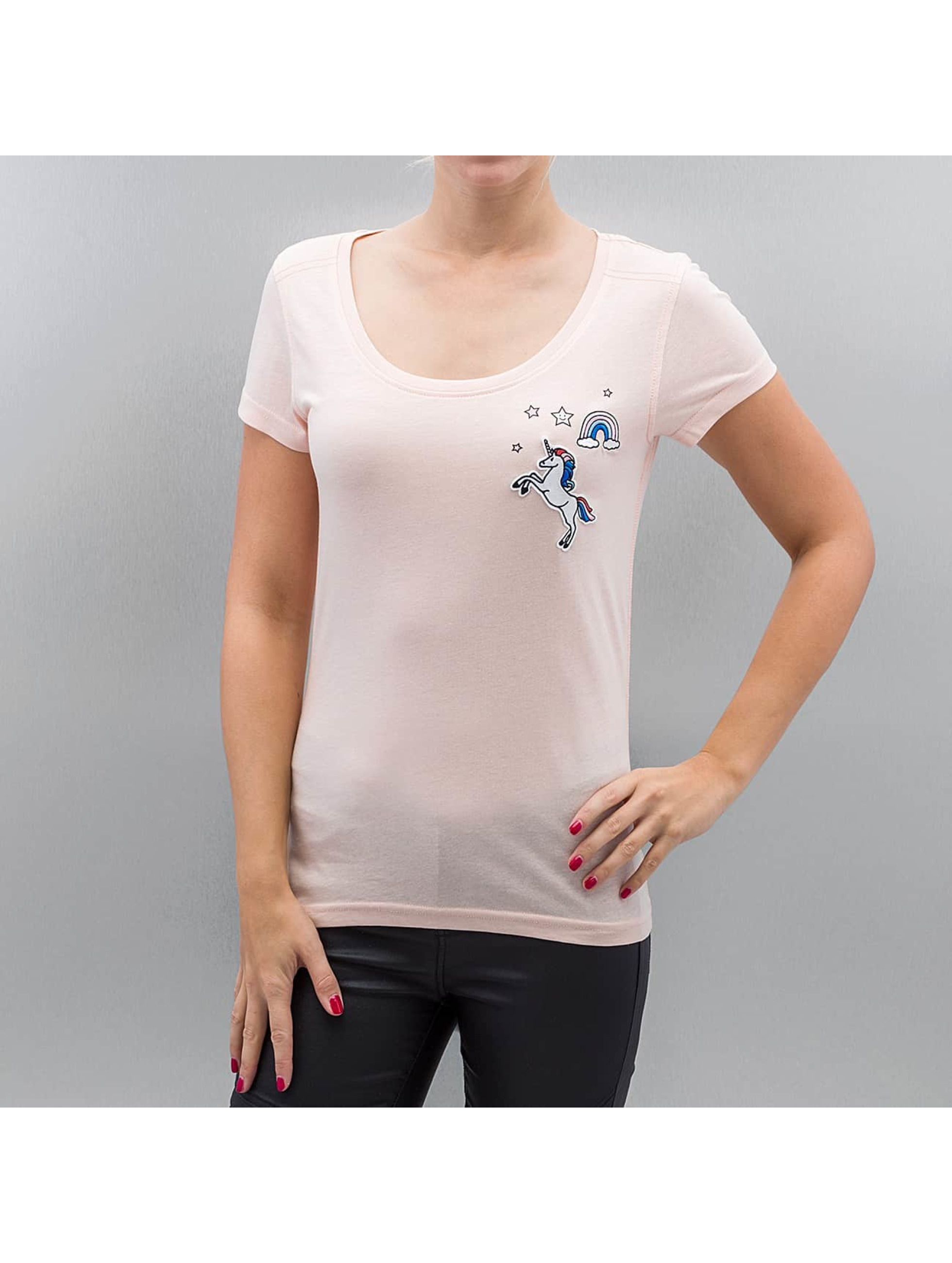 Only Haut / T-Shirt onlTessa Unicorn en rose
