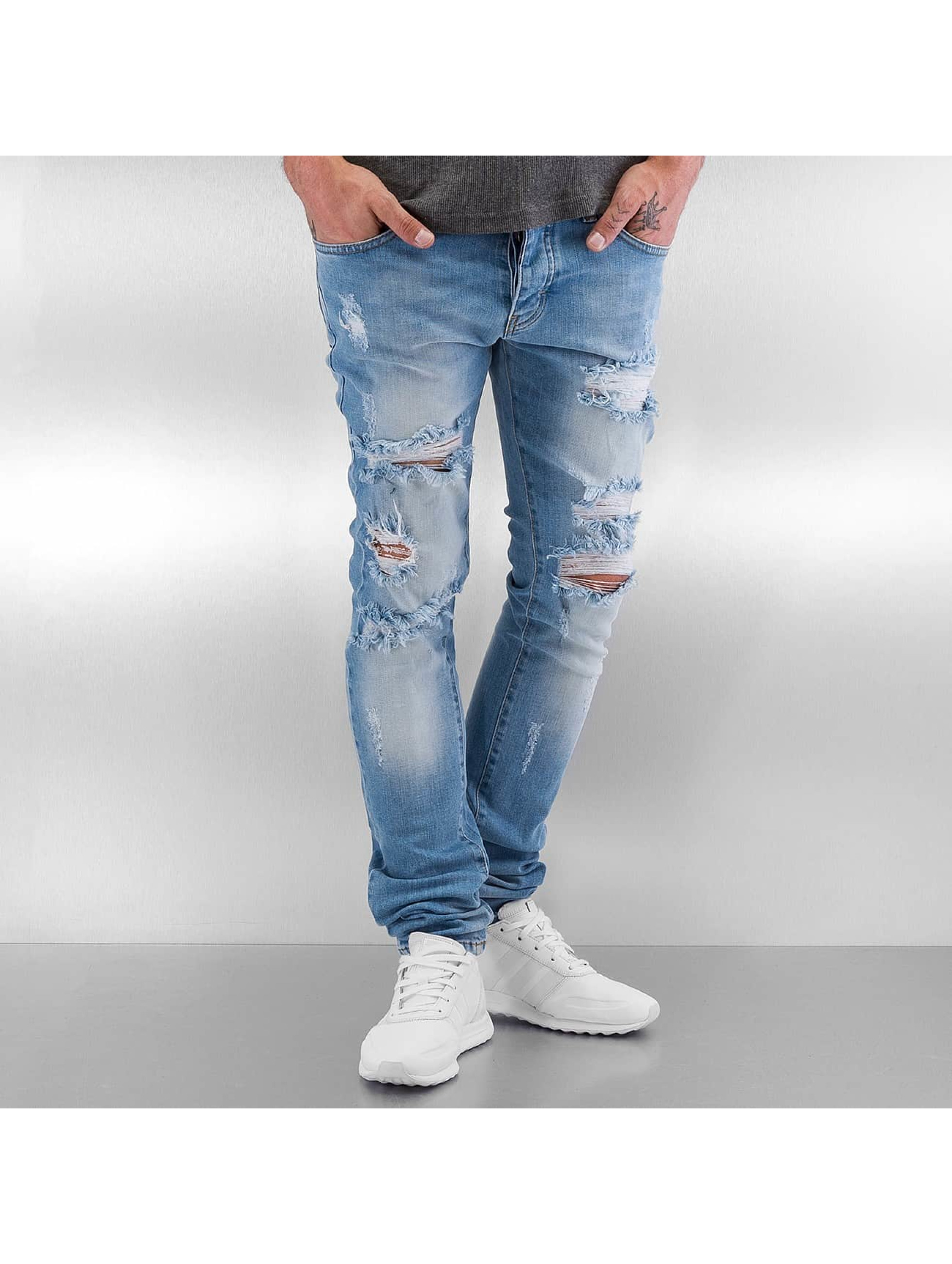 Pascucci Jean / Jeans Straight Fit Rybak en bleu