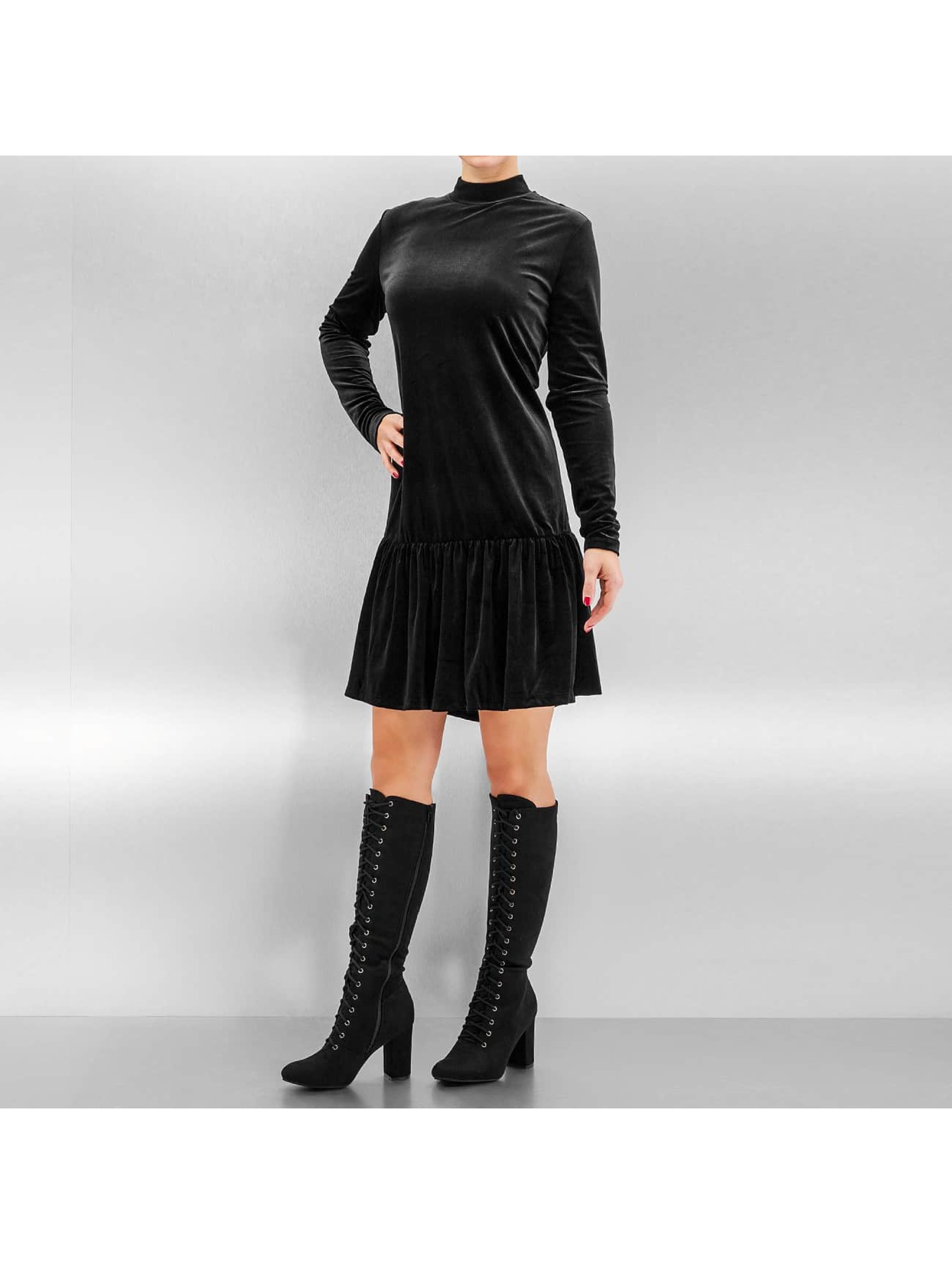 Kleid pcMary Samt in schwarz