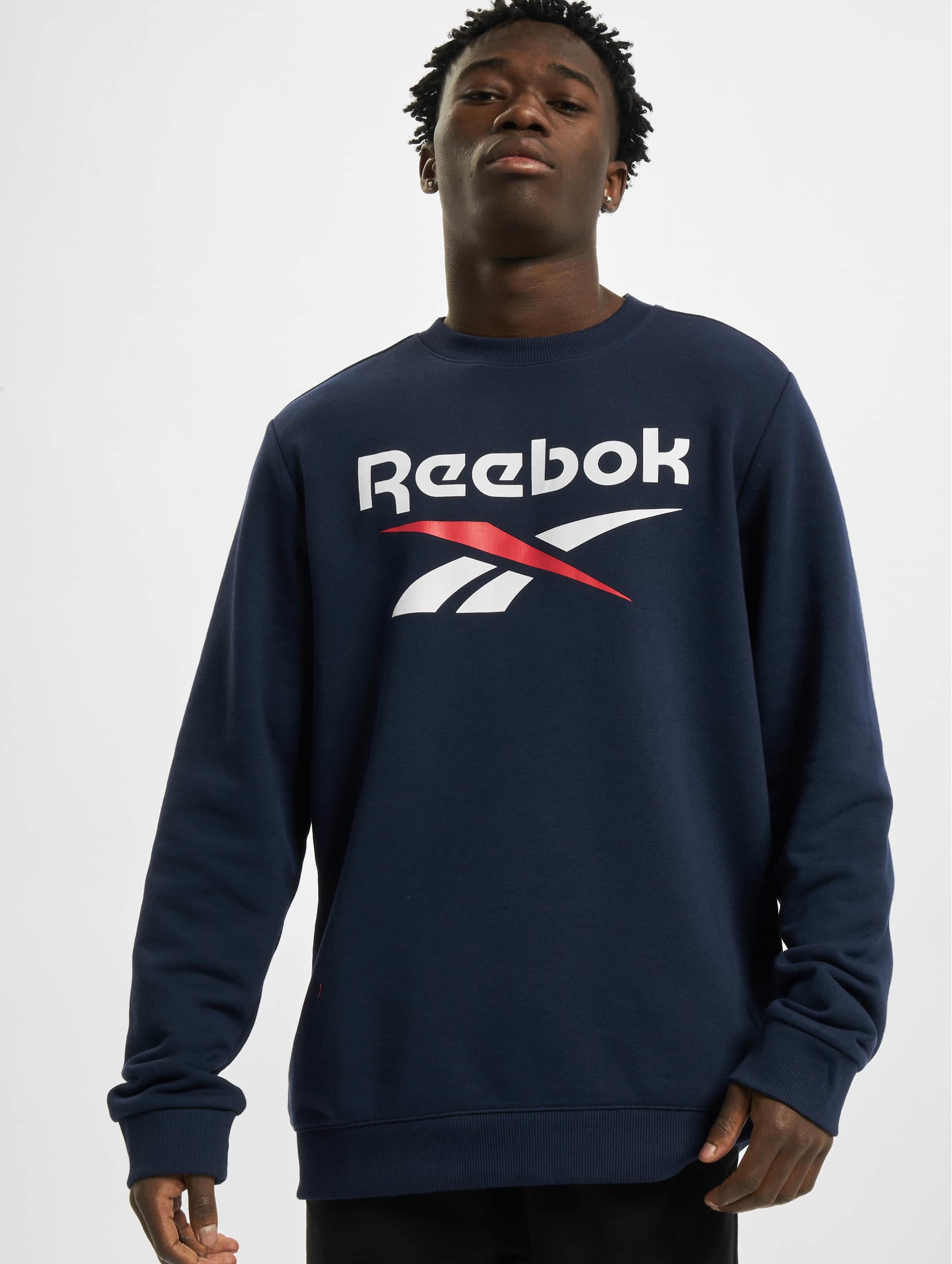 Reebok Overwear / Pullover Identity French Terry Big Logo in blue 801977