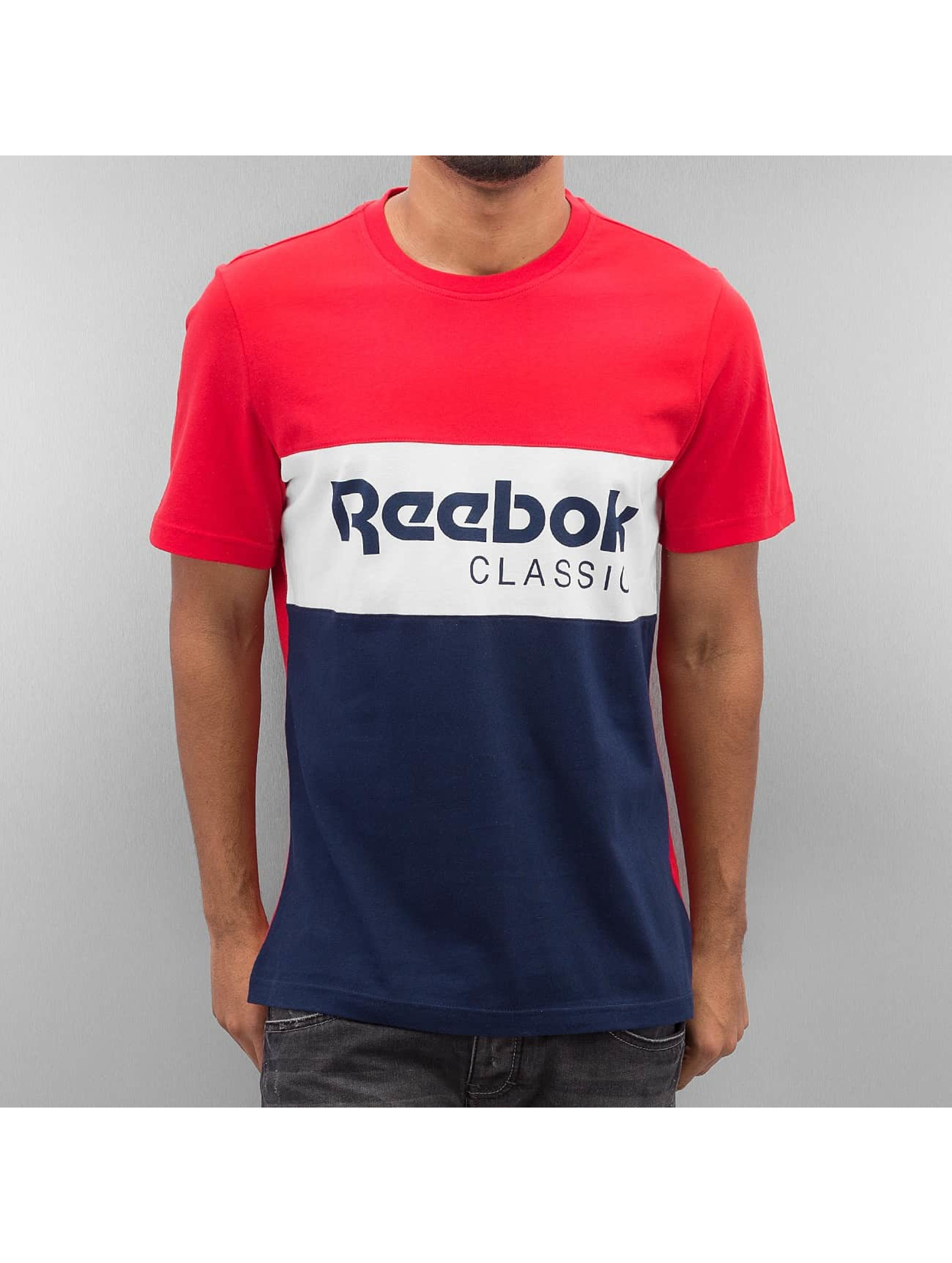 Reebok Haut / T-Shirt Archive Stripe en rouge