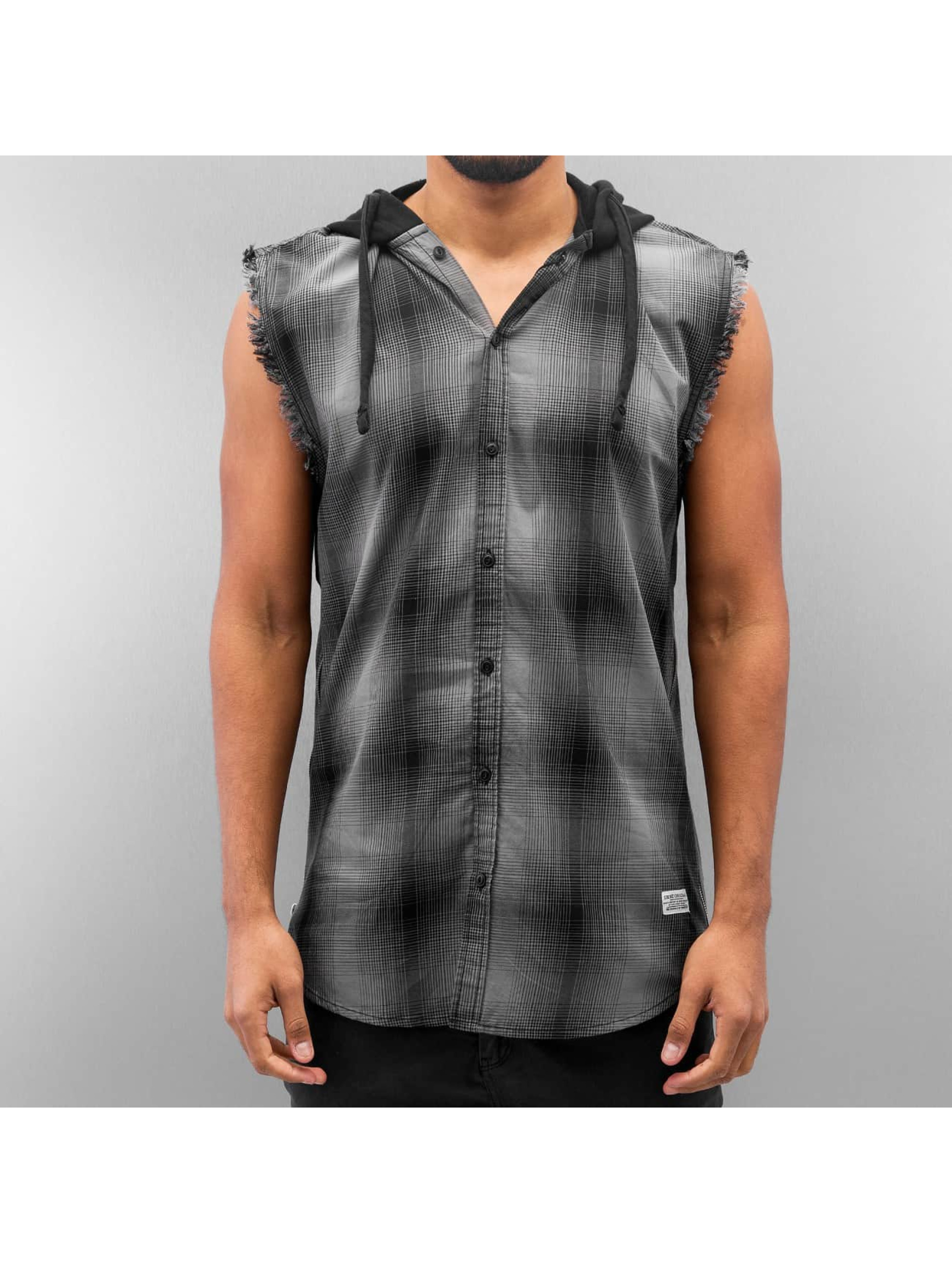 SHINE Original Haut / Chemise Checked en noir