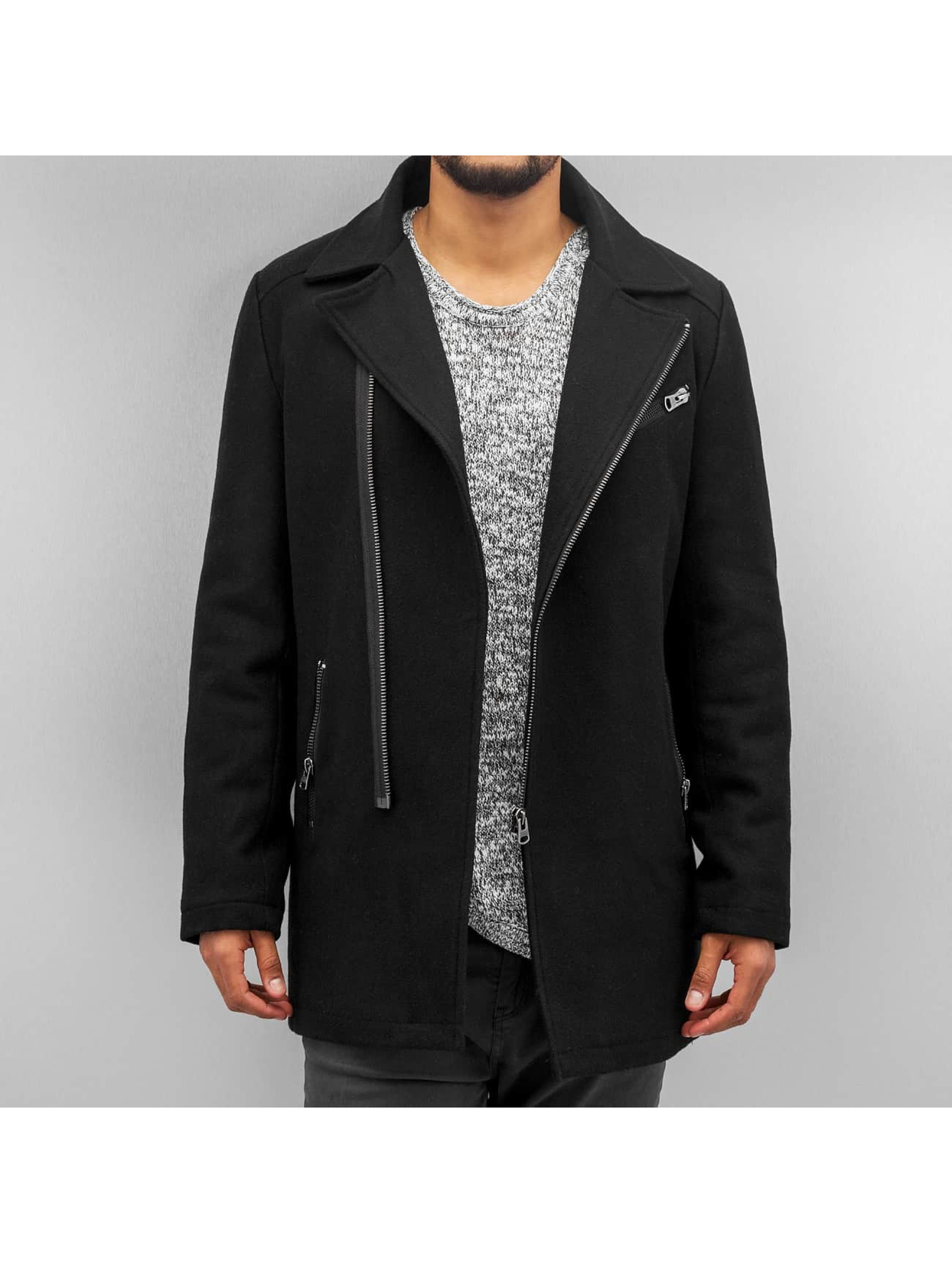 SHINE Original jas / Parka Wool Coat in zwart