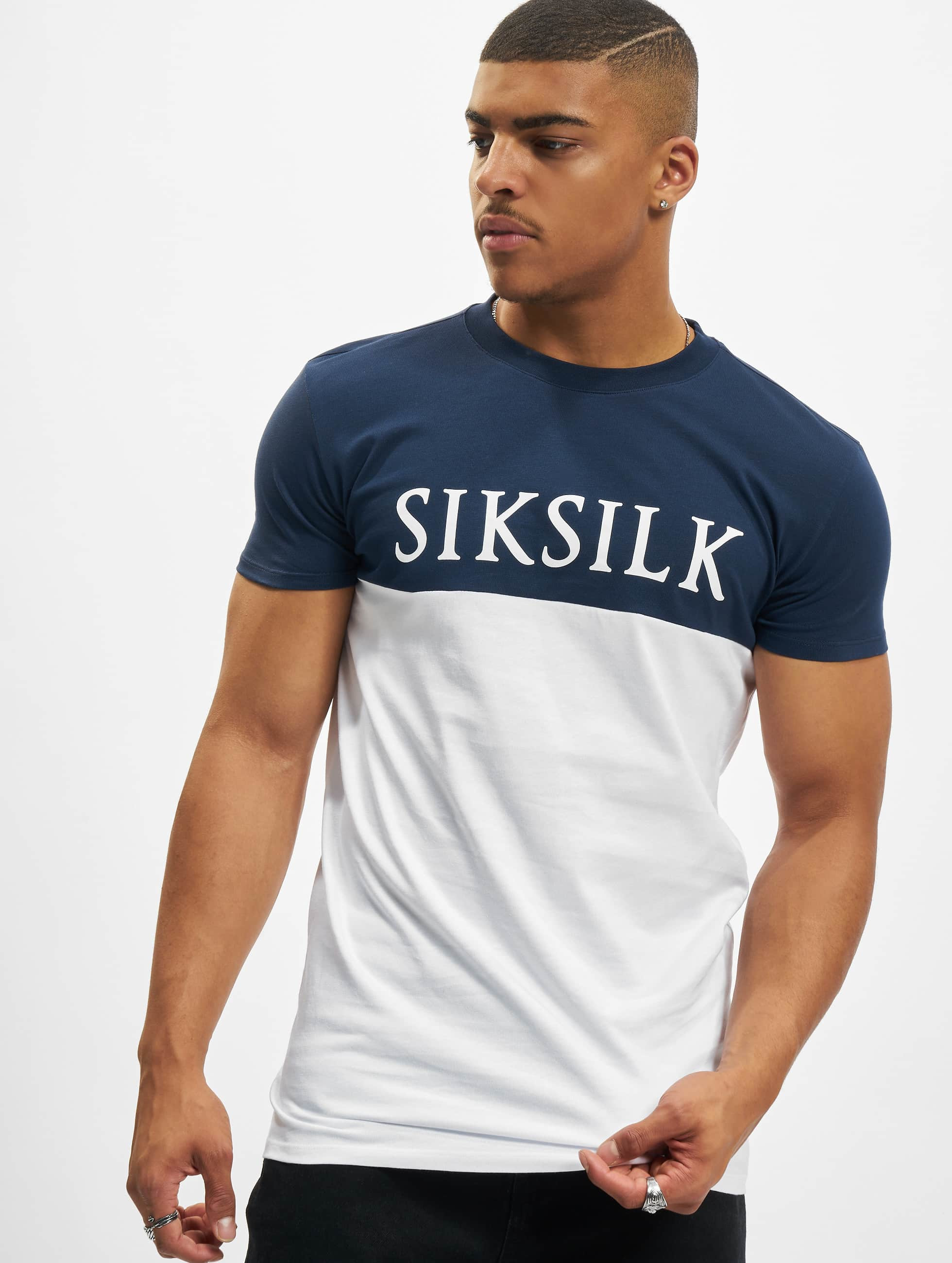 Sik Silk superiór / Camiseta & Gym Football en azul 901993