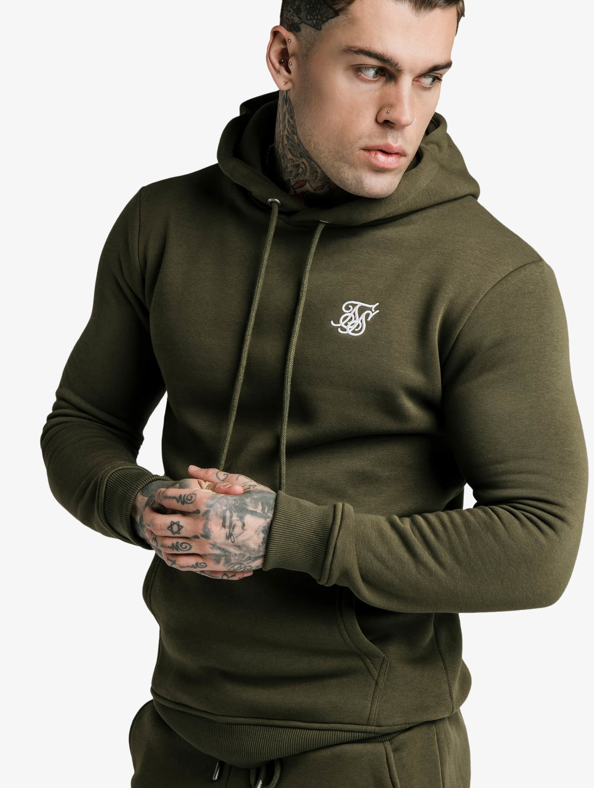 sik silk khaki hoodie