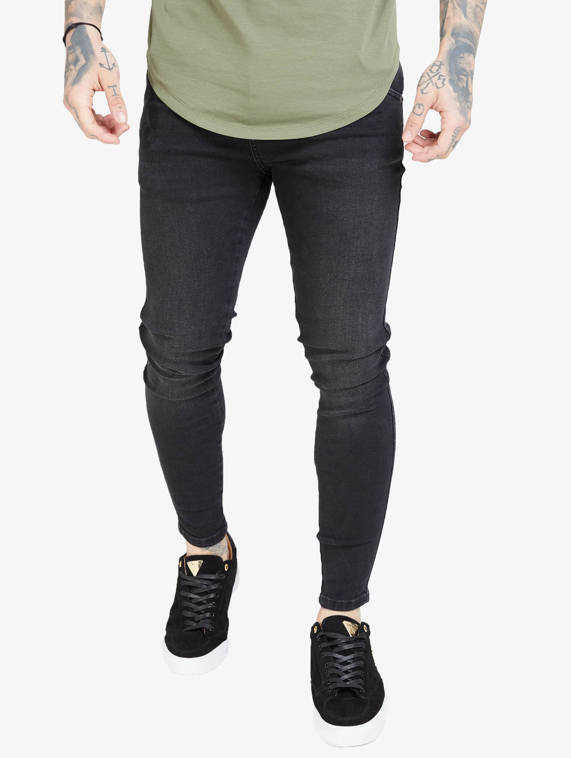 sik silk jeans black