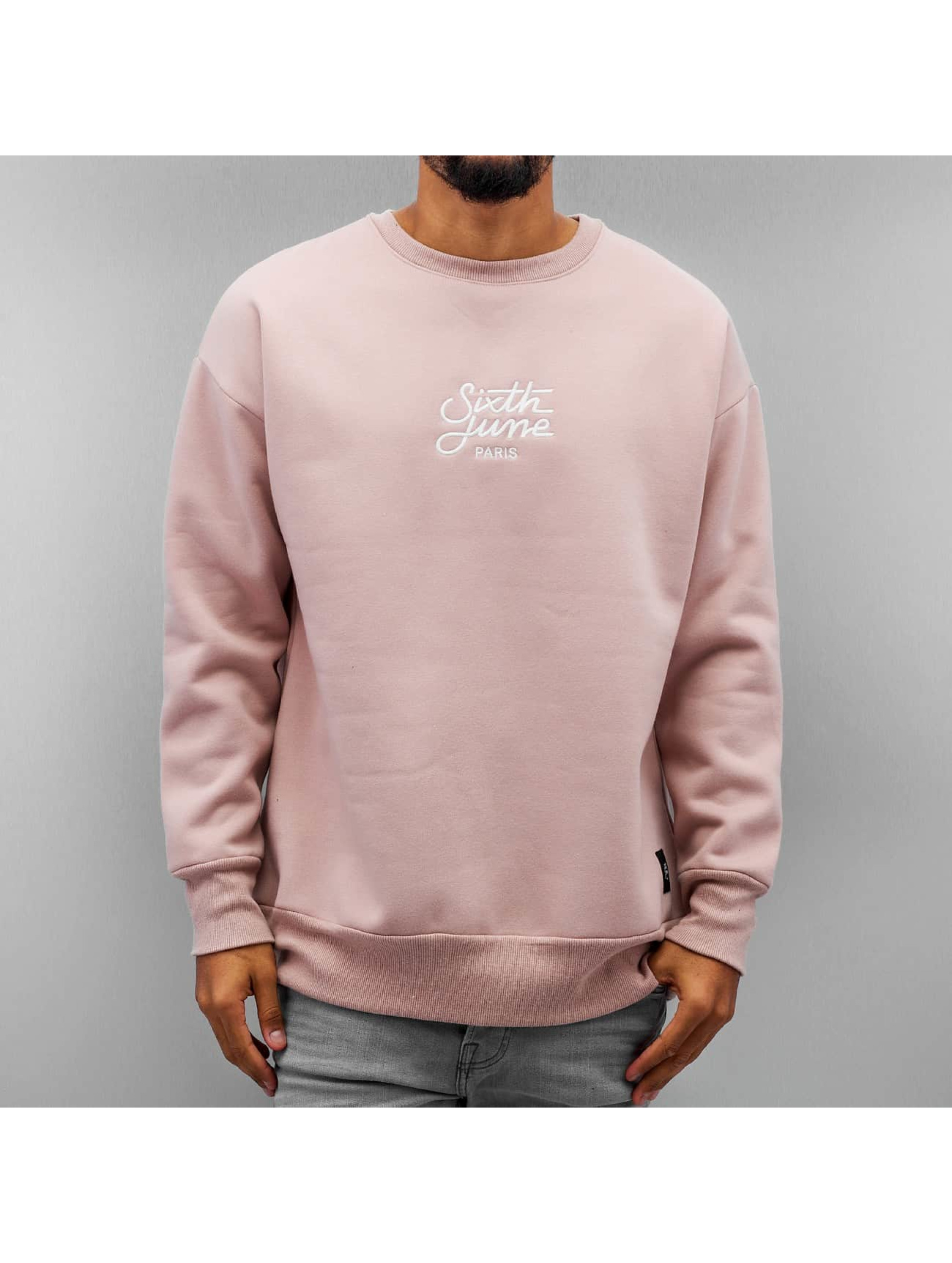 Pullover Oversized Logo in rosa