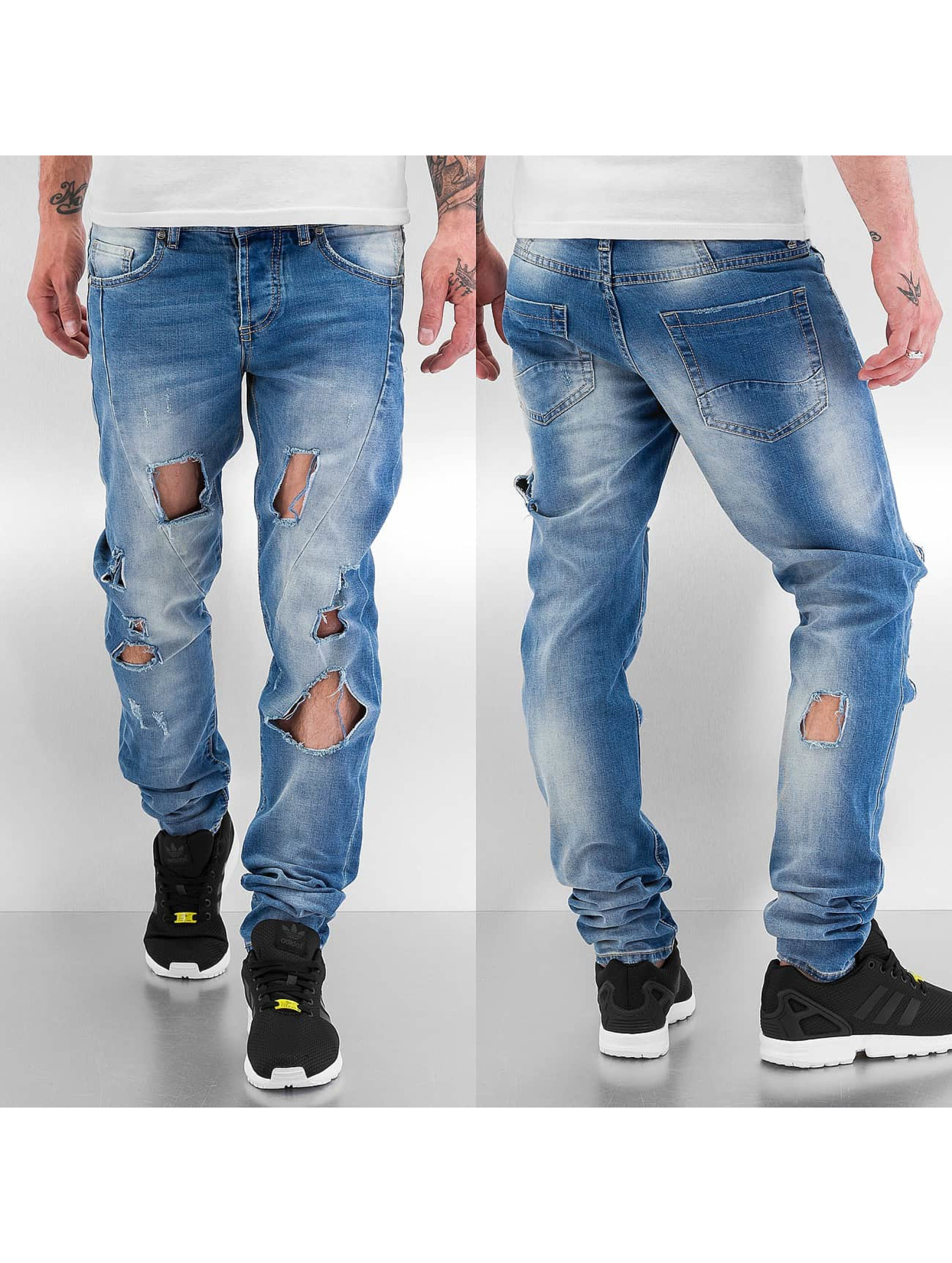 Skinny Jeans Used in blau