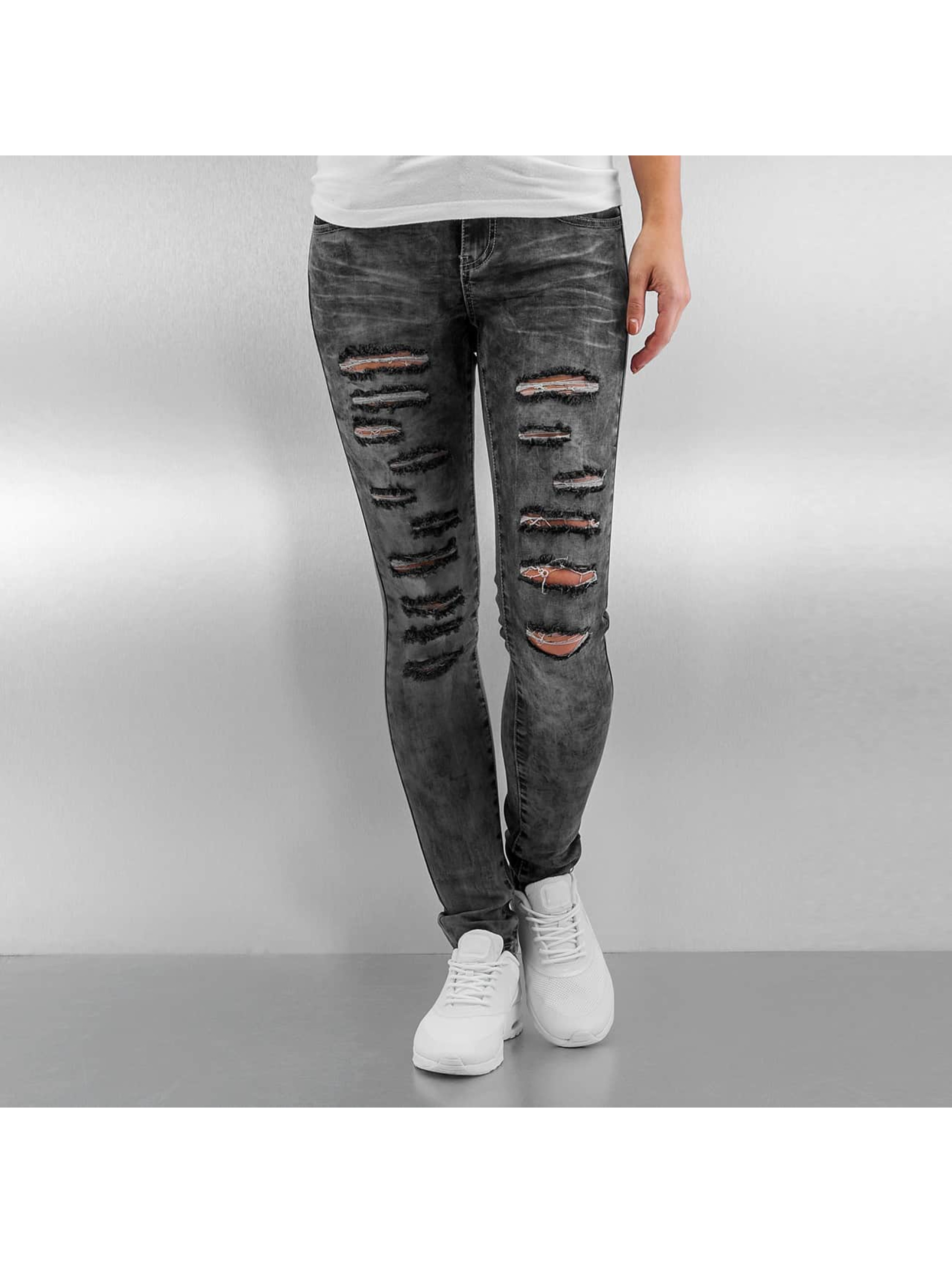 Sixth June Jeans / Skinny jeans Destroyed in grijs