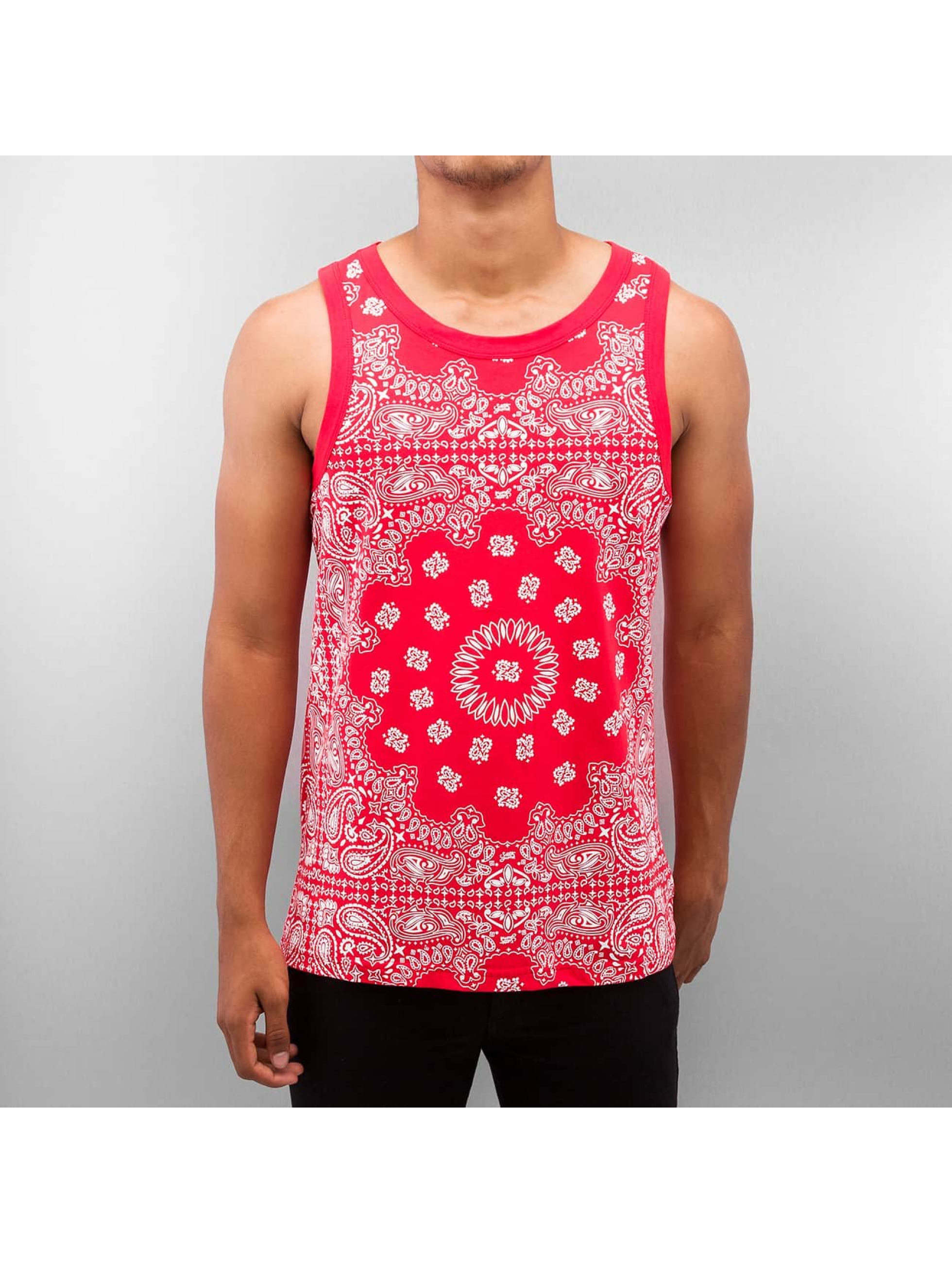 Tank Tops Paisley in rot