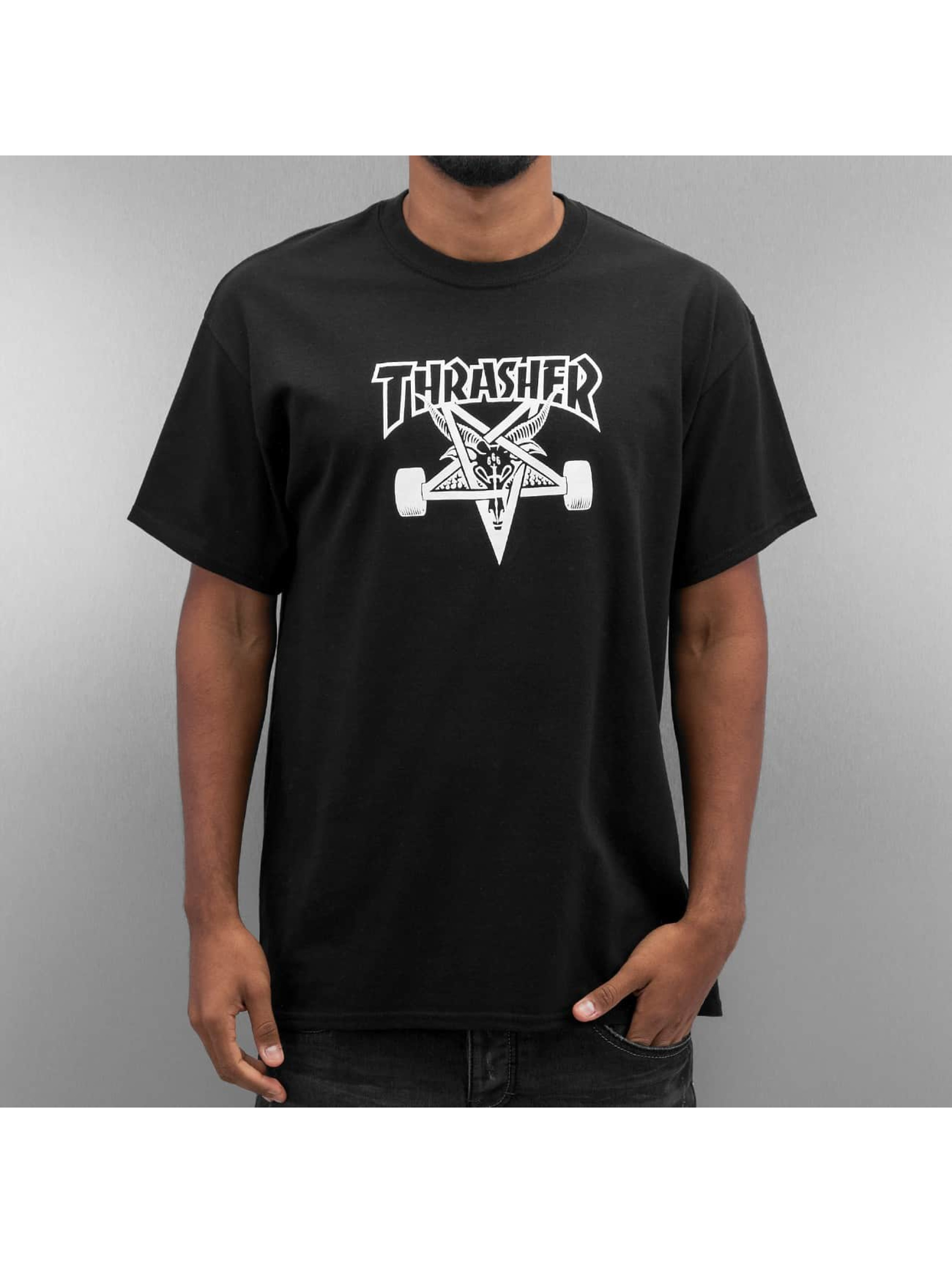 Thrasher Haut / T-Shirt Skategoat en noir