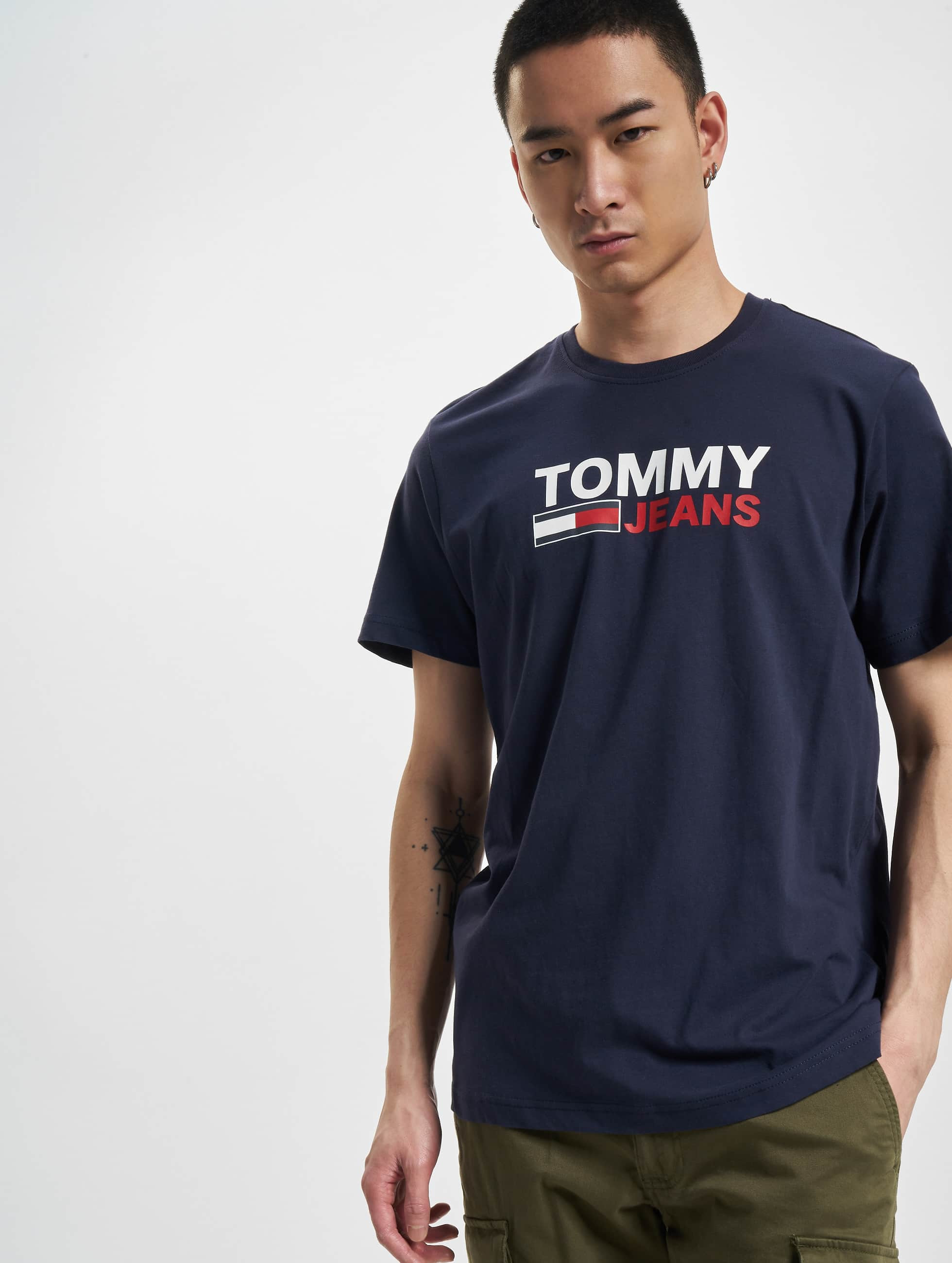 Expulsar a Mejorar Noroeste Tommy Jeans Overwear / T-Shirt Corp Logo in blue 976317