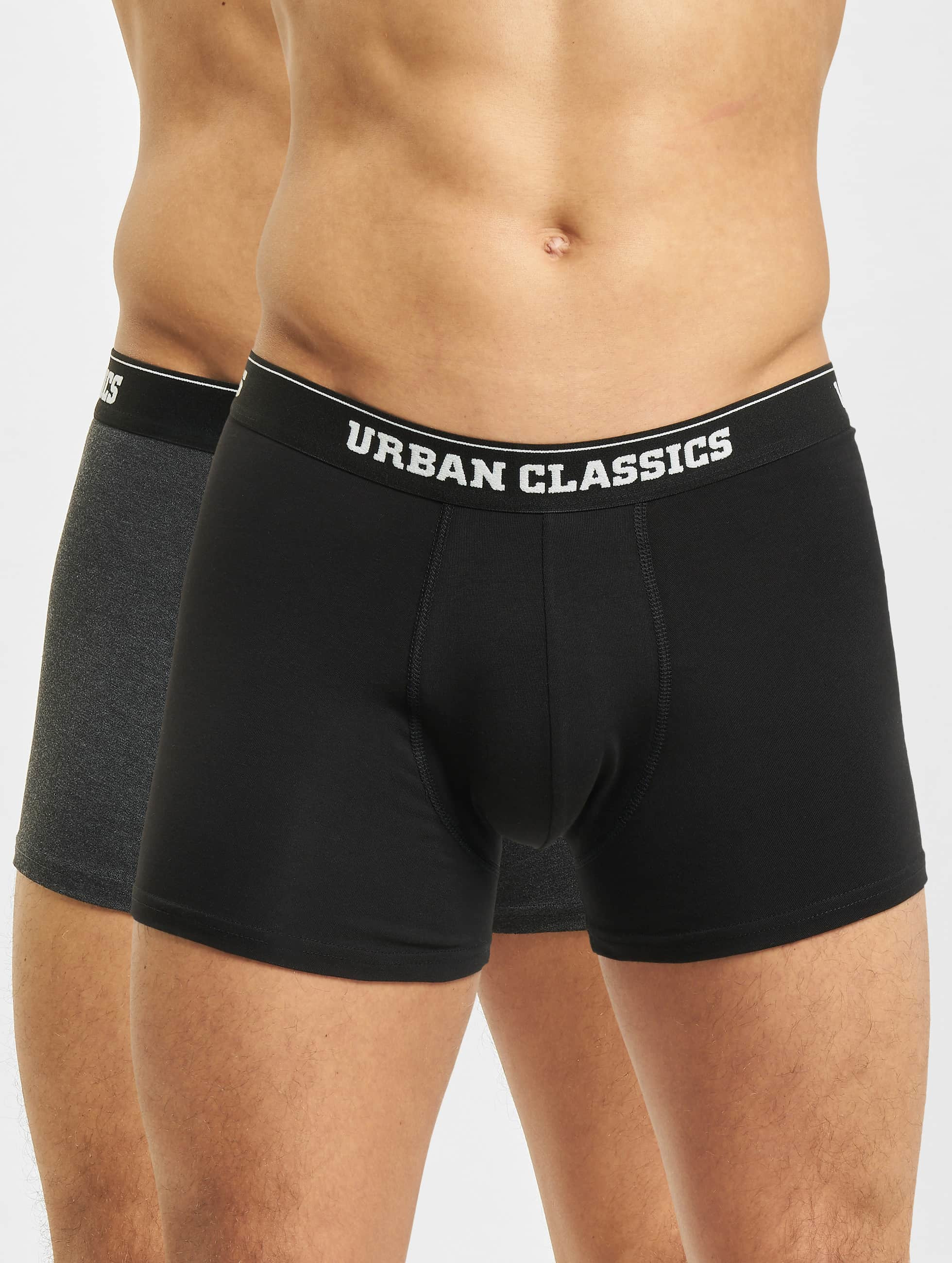 Urban Classics Herren Boxershorts Men Double Pack In Schwarz