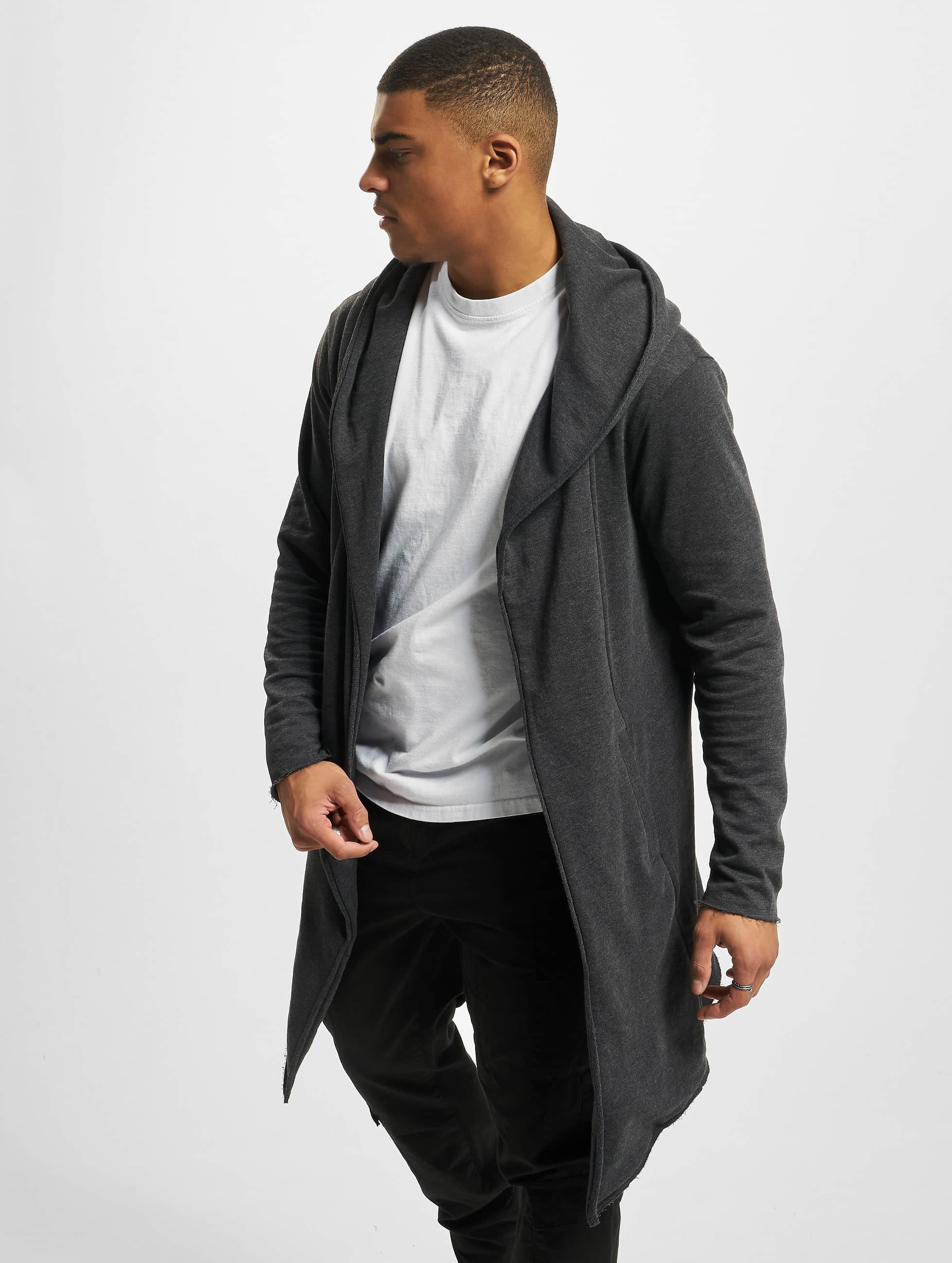 Urban Classics Long  Hooded gris Homme  Cardigan  294058