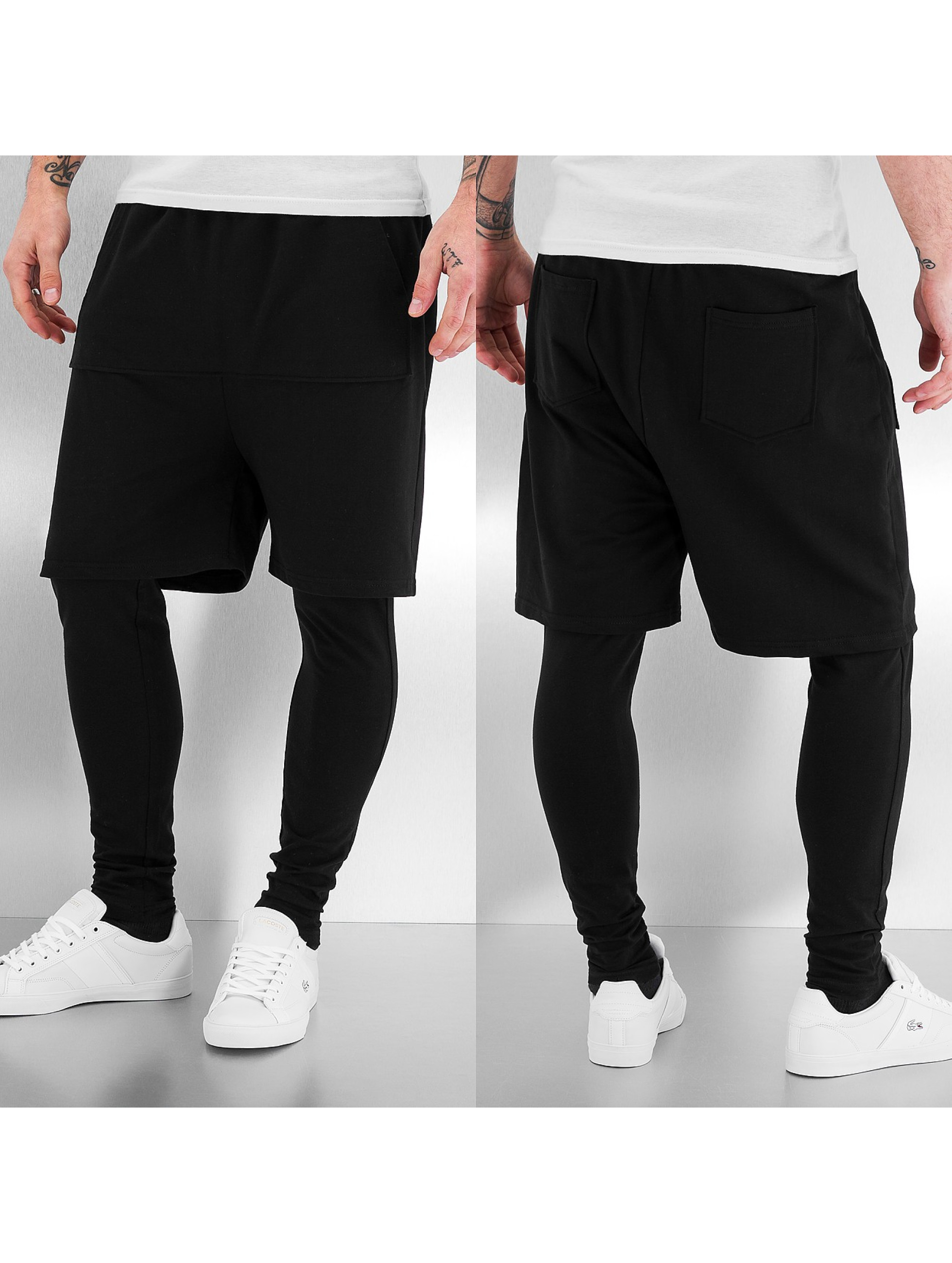 Shorts 2 in 1 Leggings in schwarz