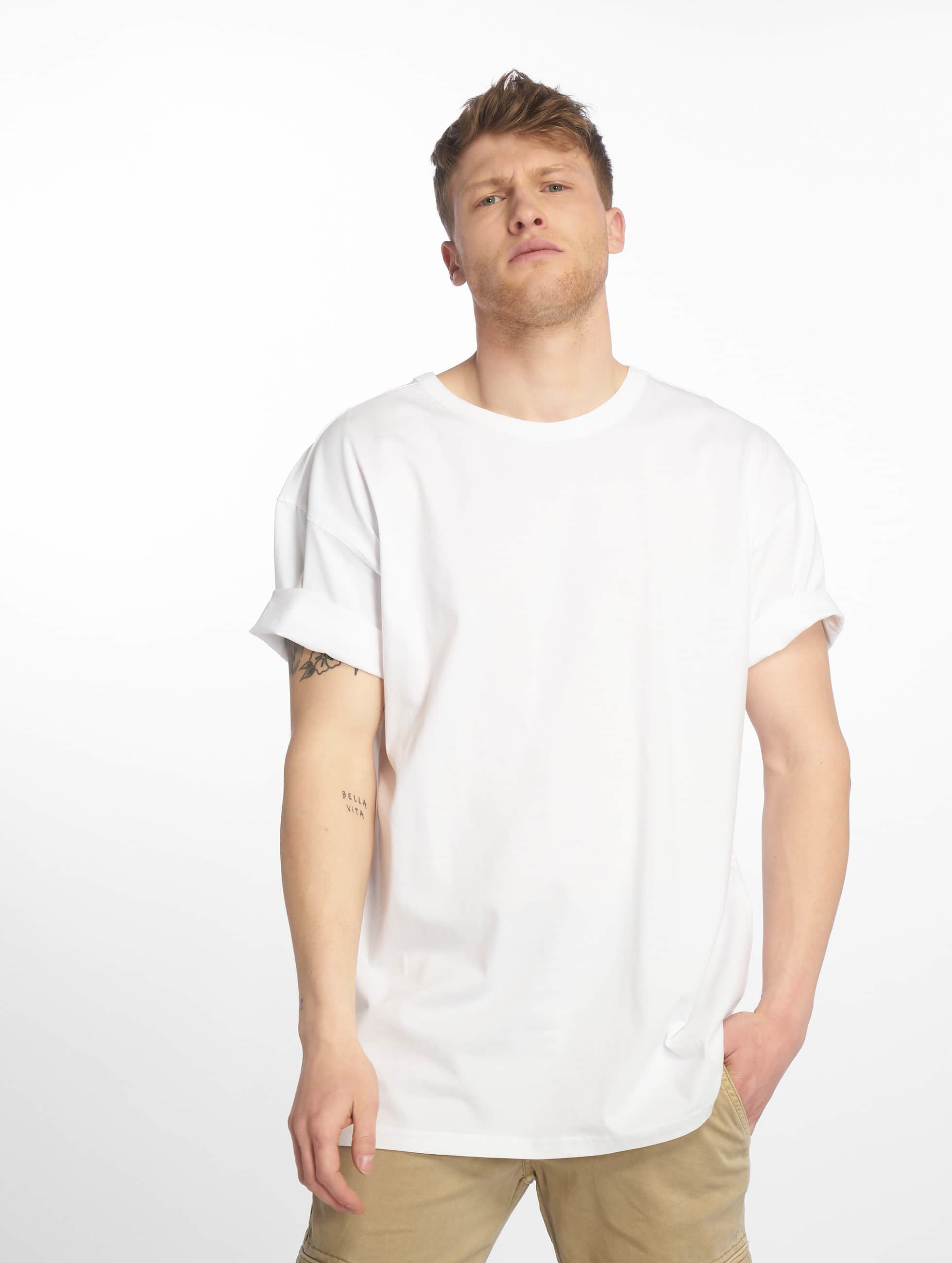 Urban Classics Haut / T-Shirt Oversized en blanc