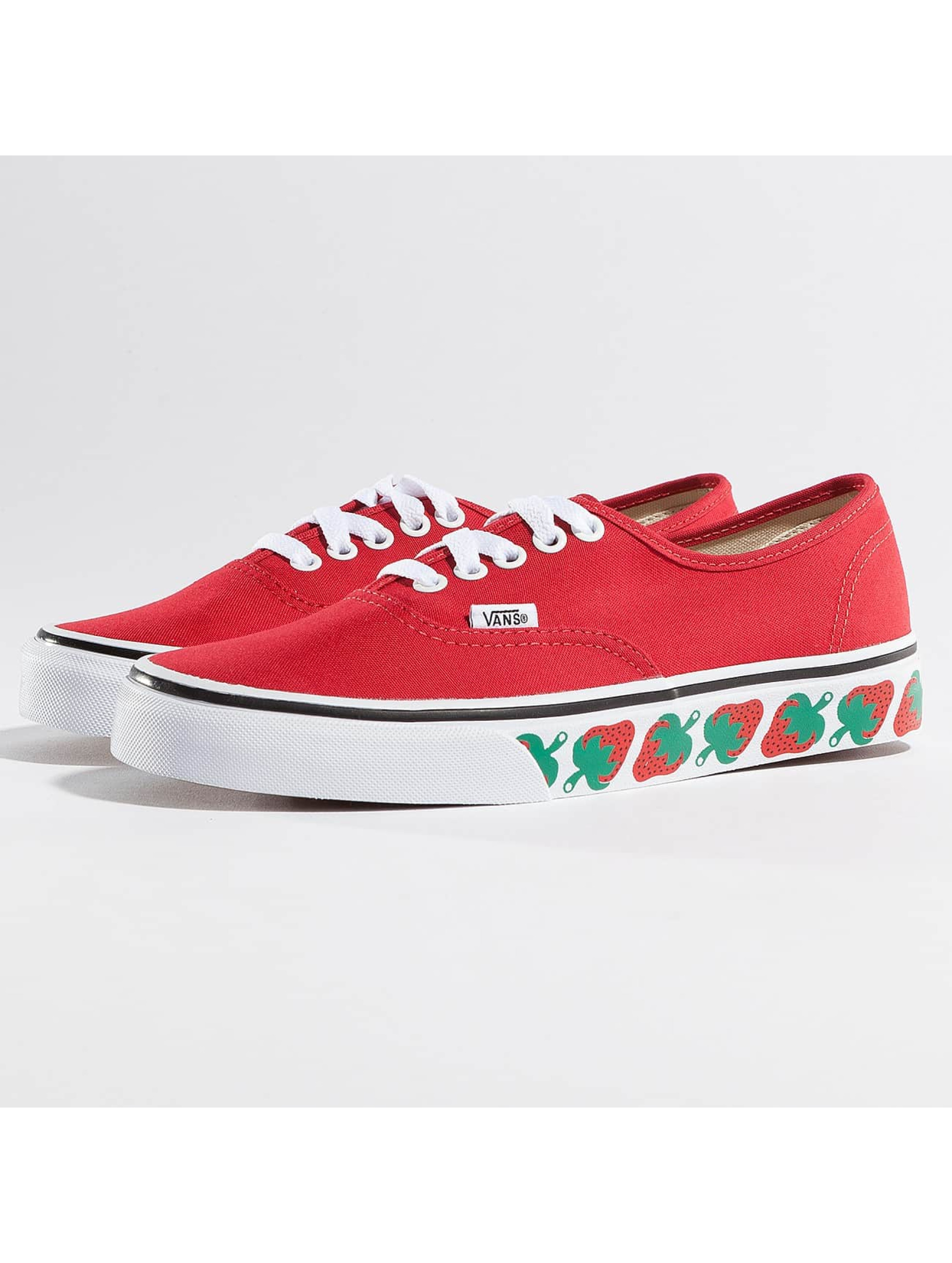 Vans Chaussures / Baskets Authentic Strawberry Tape en rouge