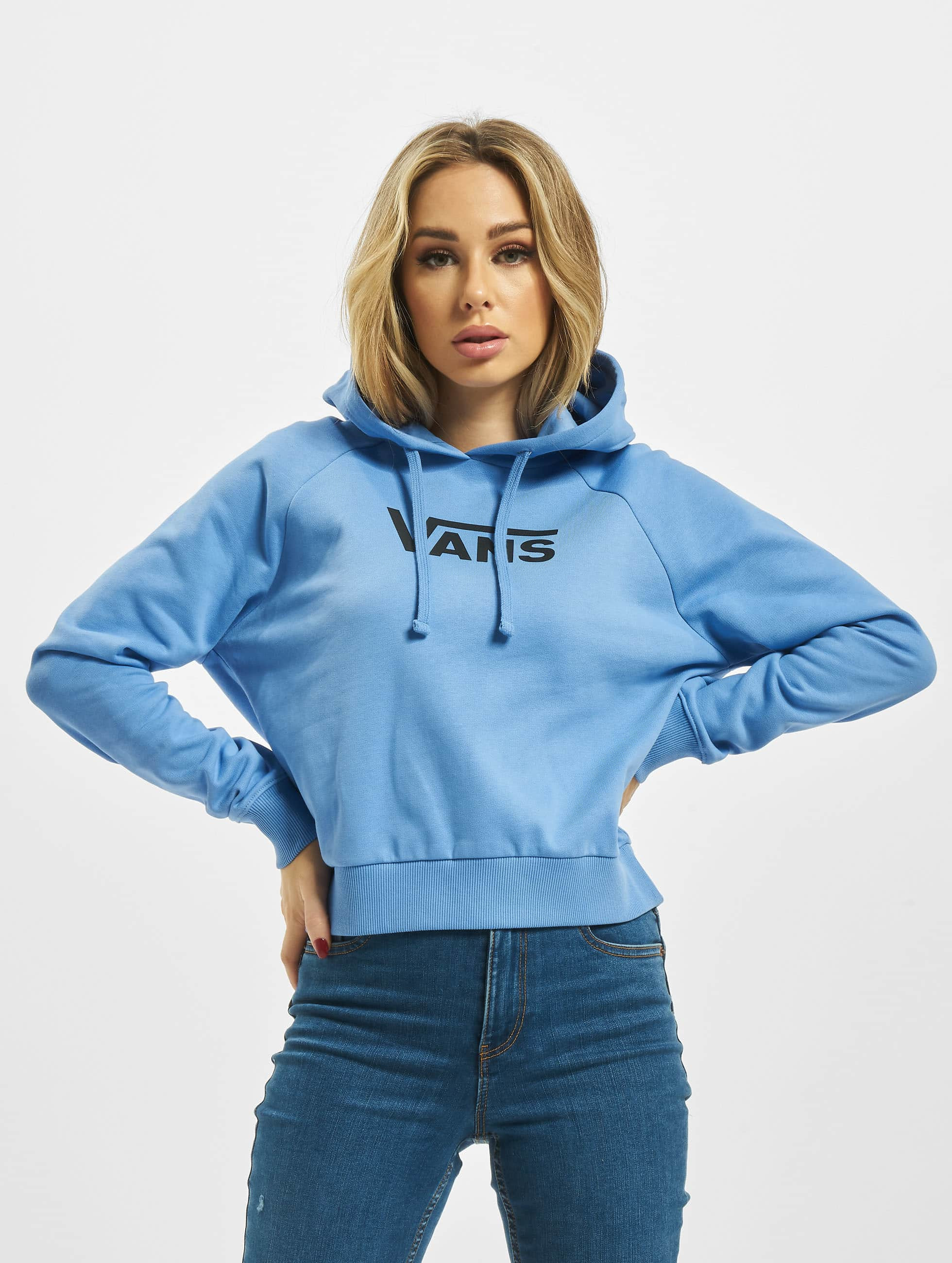 sweat à capuche vans femme bleu