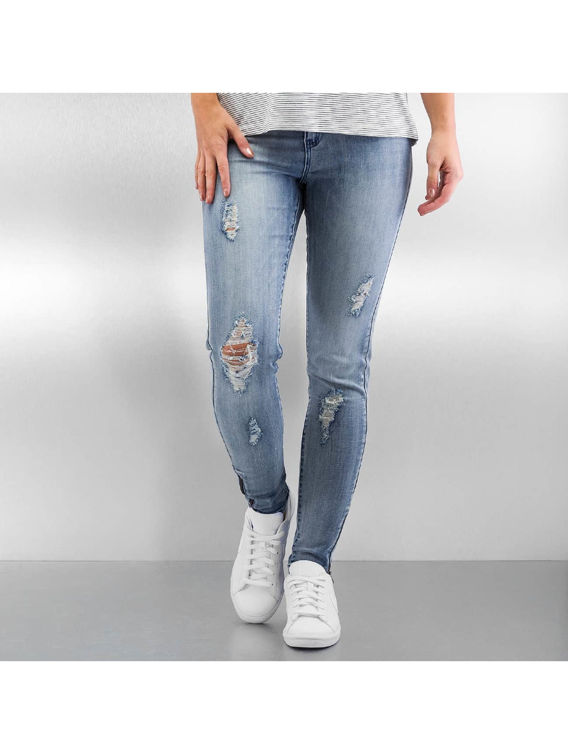 Vero Moda Jeans / Skinny jeans vmSeven Zip Ankle in blauw