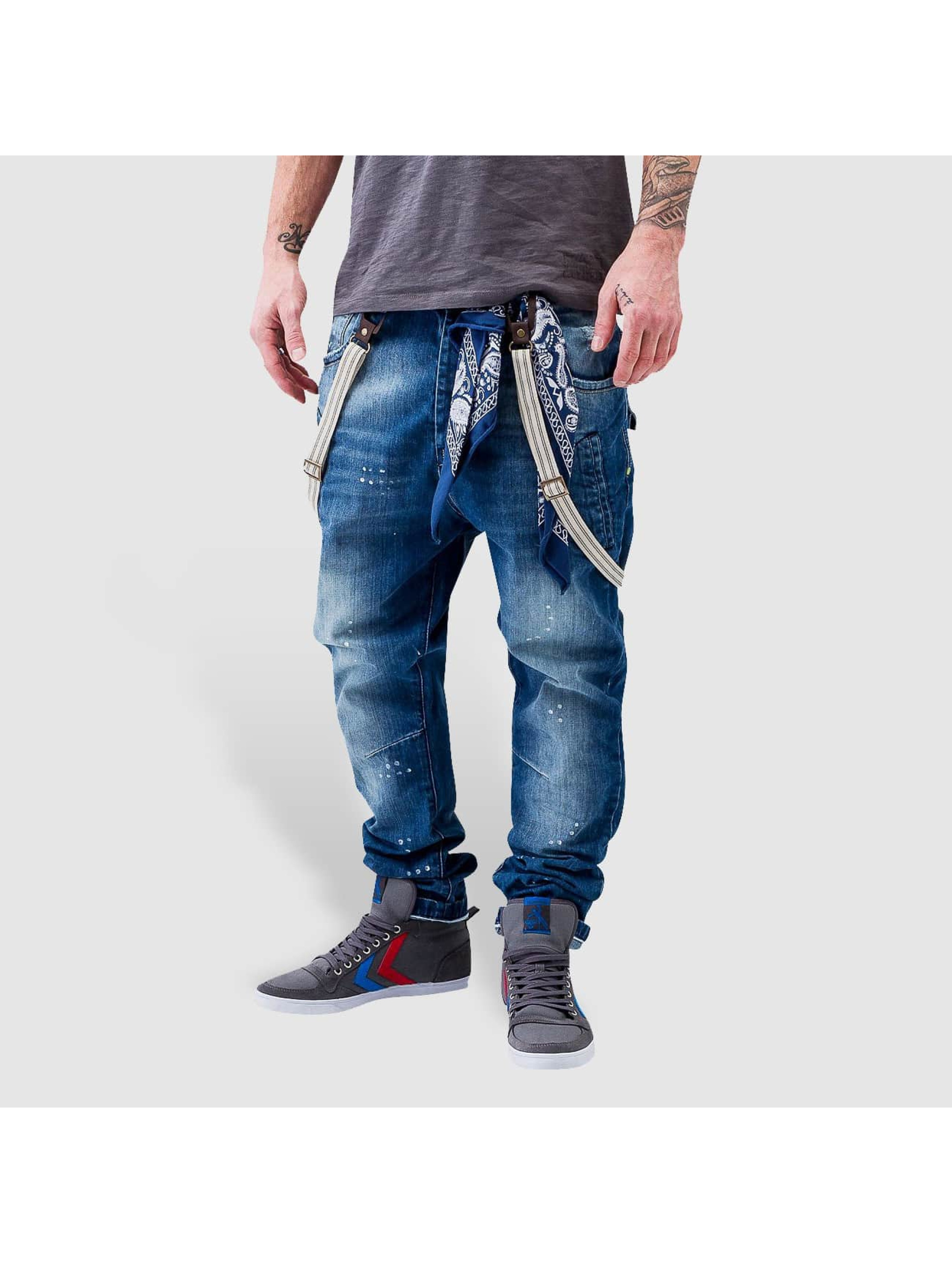 VSCT Clubwear Jeans / Antifit Brad Denim with Suspenders in blauw