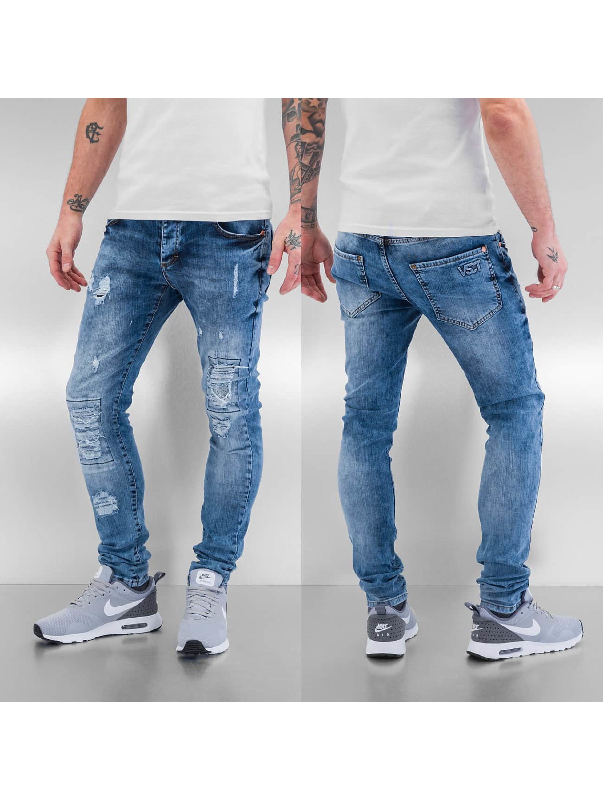 Skinny Jeans Alec Slim 5 Pocket in blau