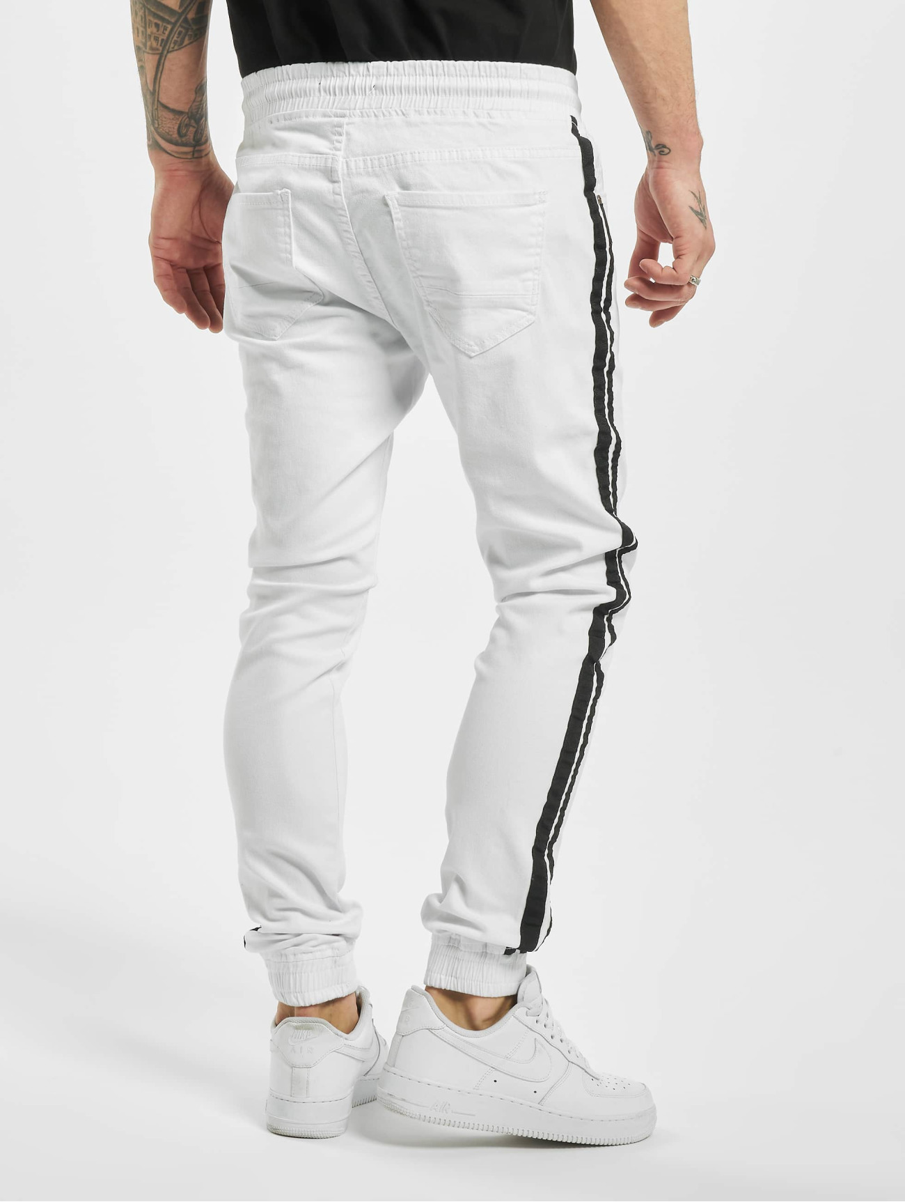 rhon Pant Sweat Pant Denim Look In White