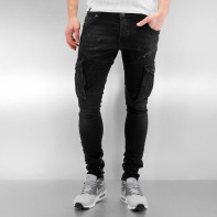 2Y Jeans / Skinny jeans Cargo in zwart