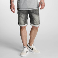 Authentic Style broek / shorts Sublevel Haka Bermuda Jogg Denim in grijs