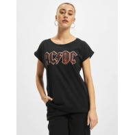 Mister Tee bovenstuk / t-shirt Ladies AC/DC Voltage in zwart