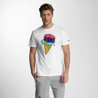 New Era bovenstuk / t-shirt Ice Cream in wit