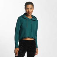 Urban Classics dames hoody Ladies Cropped Terry - turquois