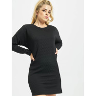 Urban Classics dames jurk Quilt Oversize - zwart