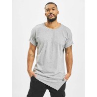 Urban Classics bovenstuk / t-shirt Asymetric Long in grijs