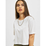 Urban Classics bovenstuk / t-shirt Ladies Oversized Short in wit