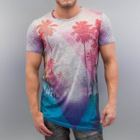 VSCT Clubwear bovenstuk / t-shirt Geo Rays & Palms in bont