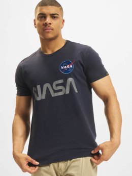 Alpha Industries T-Shirt NASA Reflective blue