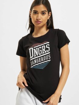 Dangerous DNGRS Frauen T-Shirt Tackle in schwarz
