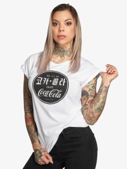 Merchcode Frauen T-Shirt Coca Cola in weiß
