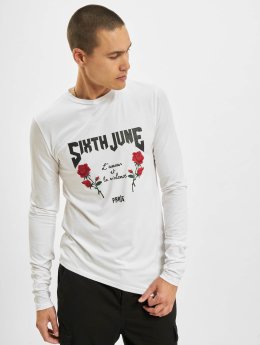 Sixth June Tričká dlhý rukáv Tōhoku biela