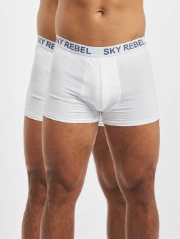 Sky Rebel boxershorts Double Pack Logo wit