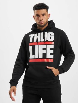 Thug Life Basic Hoody Block Logo schwarz