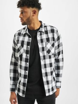 Urban Classics / overhemd Checked Flanell in wit