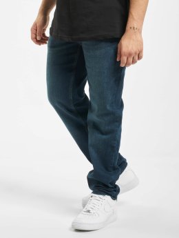 Urban Classics Männer Straight Fit Jeans Stretch Denim in blau