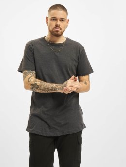   Shaped Oversized Long T-Shirt Charcoal