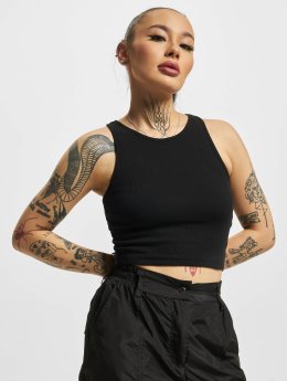 Urban Classics / top Cropped Rib in zwart