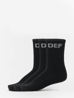 DEF Ponožky 3-Pack èierna