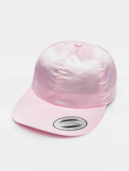 Flexfit Snapback Caps Low Pofile Satin vaaleanpunainen