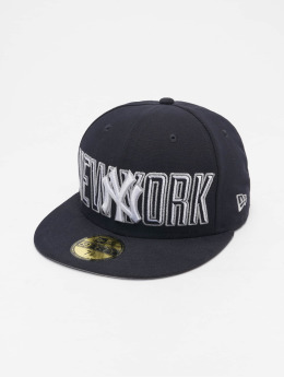 New Era Fitted Cap Bevel Pitch NY Yankees 59Fify  blau
