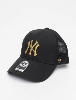 47 Trucker Cap MLB New York Yankees Branson Metallic  schwarz